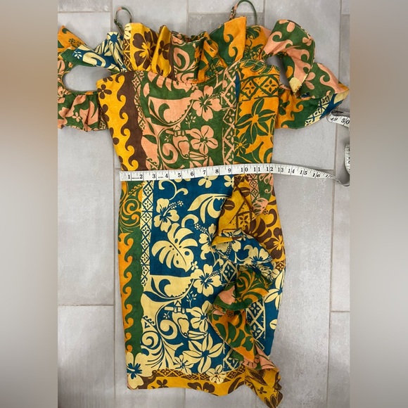 Alemais Archie Flounce Mini Dress Muti Size 2 - Picture 7 of 13